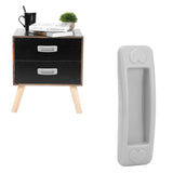 Gray NonDrill Glass Sliding Door Handle Paste Plastic Handle for Drawer Window Cabinet