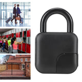 Fingerprint Lock AntiTheft Intelligent APP Bluetooth Padlock for Warehouse Dormitory Bicycle