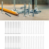 20Set Expansion Screw Tube Kit Cabinet Frame Fixing Wall Anchor Furniture Hardware