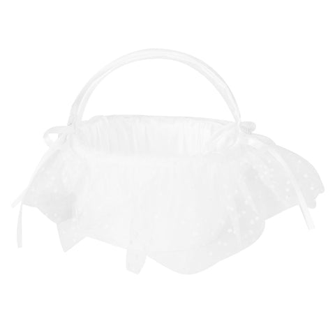 Flower Lace Basket White Romantic Flower Basket Candies Container Wedding Ceremony Decoration5709 Flower Basket L In Australia - Darrahopens