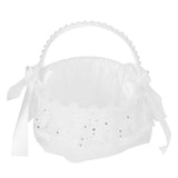 Flower Lace Basket White Romantic Flower Basket Candies Container Wedding Ceremony Decoration5707 Flower Basket L In Australia - Darrahopens