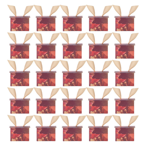 25 Sets Gift Candy Box for Party Christmas Birthdays European Weddings SuppliesEuropean Retro Flower Pattern(Golden Wing) S In Australia - Darrahopens