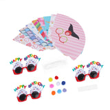 Birthday Funny Glasses and Foldable Party Cone Hats Birthday Supplies for Kids Adults In Australia - Darrahopens