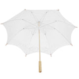 Lace Umbrella Wedding Bridal Parasol Umbrella for Photography Props Wedding SuppliesL White In Australia - Darrahopens