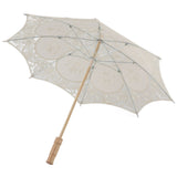 Lace Umbrella Wedding Bridal Parasol Umbrella for Photography Props Wedding SuppliesL Beige In Australia - Darrahopens