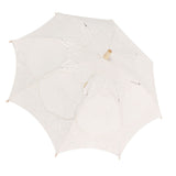 Lace Umbrella Wedding Bridal Parasol Umbrella for Photography Props Wedding SuppliesL Beige In Australia - Darrahopens