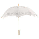 Lace Umbrella Wedding Bridal Parasol Umbrella for Photography Props Wedding SuppliesL Beige In Australia - Darrahopens