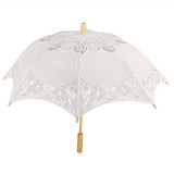 Lace Umbrella Wedding Bridal Parasol Umbrella for Photography Props Wedding SuppliesL Beige In Australia - Darrahopens