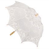 Lace Umbrella Wedding Bridal Parasol Umbrella for Photography Props Wedding SuppliesL Beige In Australia - Darrahopens