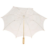 Lace Umbrella Wedding Bridal Parasol Umbrella for Photography Props Wedding SuppliesL Beige In Australia - Darrahopens