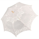 Lace Umbrella Wedding Bridal Parasol Umbrella for Photography Props Wedding SuppliesL Beige In Australia - Darrahopens