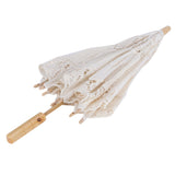 Lace Umbrella Wedding Bridal Parasol Umbrella for Photography Props Wedding SuppliesL Beige