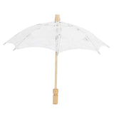 Lace Umbrella Wedding Bridal Parasol Umbrella for Photography Props Wedding SuppliesS White In Australia - Darrahopens