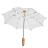 Lace Umbrella Wedding Bridal Parasol Umbrella for Photography Props Wedding SuppliesS White In Australia - Darrahopens