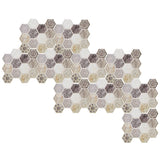 10Pcs Self Adhesive Sticker Background PVC Wall Decal Tile Sticker Home Decoration