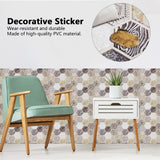 10Pcs Self Adhesive Sticker Background PVC Wall Decal Tile Sticker Home Decoration