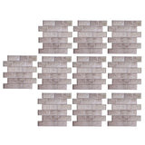 10Pcs Wall Sticker Self-Adhesive Wallpaper 3-Dimensional Ceramic Tile Stickers Decoration