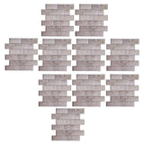 10Pcs Wall Sticker Self-Adhesive Wallpaper 3-Dimensional Ceramic Tile Stickers Decoration