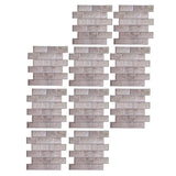 10Pcs Wall Sticker Self-Adhesive Wallpaper 3-Dimensional Ceramic Tile Stickers Decoration