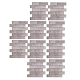 10Pcs Wall Sticker Self-Adhesive Wallpaper 3-Dimensional Ceramic Tile Stickers Decoration