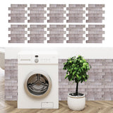 10Pcs Wall Sticker Self-Adhesive Wallpaper 3-Dimensional Ceramic Tile Stickers Decoration