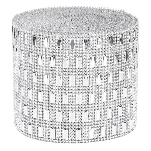 Plastic Imitation Diamonds Hollow Mesh Rhinestones Ribbon Wrap for Wedding Decor DIY Clothing In Australia - Darrahopens