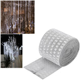 Plastic Imitation Diamonds Hollow Mesh Rhinestones Ribbon Wrap for Wedding Decor DIY Clothing In Australia - Darrahopens