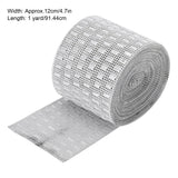 Plastic Imitation Diamonds Hollow Mesh Rhinestones Ribbon Wrap for Wedding Decor DIY Clothing