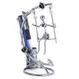 Wrought Iron Swing Pen Holder Originality Home Tabletop Decoration for Business GiftsMan In Australia - Darrahopens