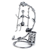 Wrought Iron Swing Pen Holder Originality Home Tabletop Decoration for Business GiftsMan In Australia - Darrahopens
