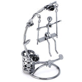 Wrought Iron Swing Pen Holder Originality Home Tabletop Decoration for Business GiftsMan