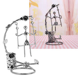 Wrought Iron Swing Pen Holder Originality Home Tabletop Decoration for Business GiftsMan