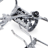 Wrought Iron Swing Pen Holder Originality Home Tabletop Decoration for Business GiftsMan