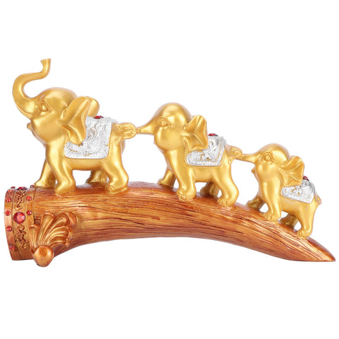 Elephant Statue Sculpture Innovative Synthetic Resin Ornaments Desktop Furnishing Gold In Australia - Darrahopens
