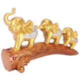 Elephant Statue Sculpture Innovative Synthetic Resin Ornaments Desktop Furnishing Gold In Australia - Darrahopens