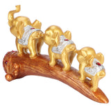 Elephant Statue Sculpture Innovative Synthetic Resin Ornaments Desktop Furnishing Gold In Australia - Darrahopens