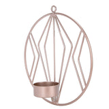 Candle Holder Innovative Geometric Round Wall Mounted Candlestick Ornament Rose Gold In Australia - Darrahopens