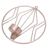 Candle Holder Innovative Geometric Round Wall Mounted Candlestick Ornament Rose Gold