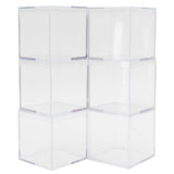 6 Set Plastic Clear Box with Separate Lid Candies Storage Containers Party Gifts Favor In Australia - Darrahopens