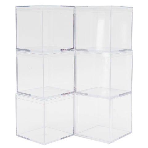 6 Set Plastic Clear Box with Separate Lid Candies Storage Containers Party Gifts Favor In Australia - Darrahopens