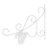 Flower Pot Hanging Hook European Style Wrought Iron Plants Hanger for Garden Patio Balcony White In Australia - Darrahopens