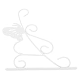 Flower Pot Hanging Hook European Style Wrought Iron Plants Hanger for Garden Patio Balcony White