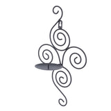 Black Geometric Candle Holder Decoration Fashion Originality Metal Crafts for Bedroom