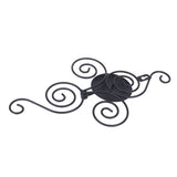 Black Geometric Candle Holder Decoration Fashion Originality Metal Crafts for Bedroom