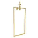 Towel Rack Nordic Style Wall Mounted Rectangular Towels Storage Ring Bathroom Accessory Gold