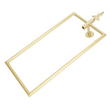 Towel Rack Nordic Style Wall Mounted Rectangular Towels Storage Ring Bathroom Accessory Gold