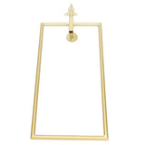 Towel Rack Nordic Style Wall Mounted Rectangular Towels Storage Ring Bathroom Accessory Gold