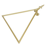 Wall Towel Rack Nordic Style Innovative Triangular Towel Holder Decoration for Bathroom Gold