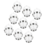 12 Set Mini Candy Box Cake Stand Cupcake Candy Display Plate with Lid Party SuppliesBottom Silver