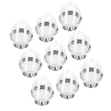 12 Set Mini Candy Box Cake Stand Cupcake Candy Display Plate with Lid Party SuppliesBottom Silver